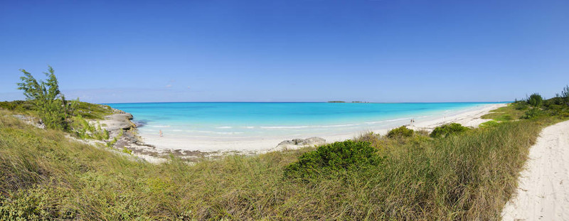 熱帶海灘全景