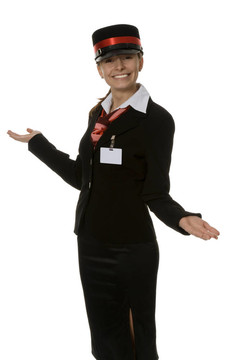 穿著制服的女人