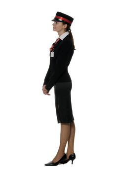 穿著制服的女人