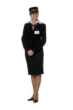 穿著制服的女人