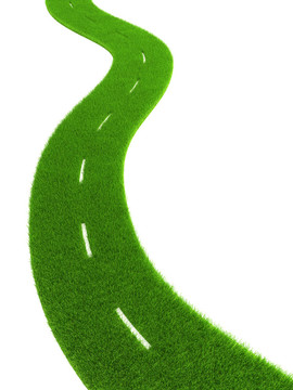 長滿草的路
