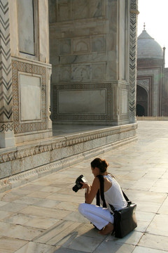 泰姬陵；Agra；印度