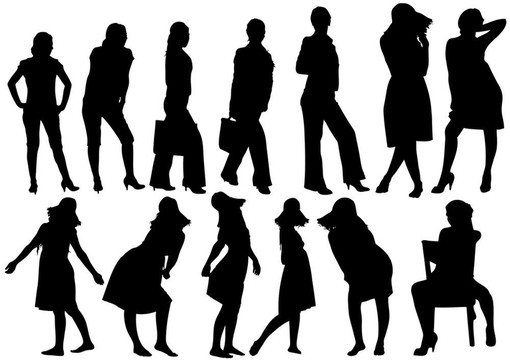 女生組剪影