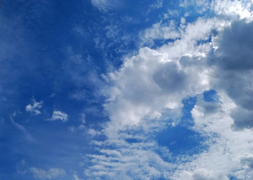 風景如畫的云在天空中