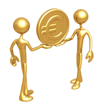 持有黃金歐元硬幣