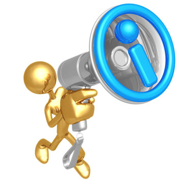 擴音器喊信息