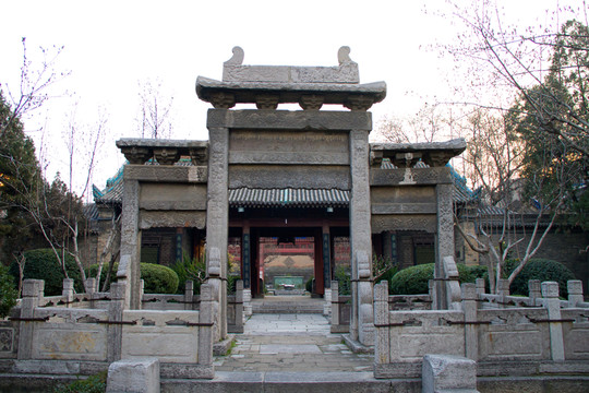 石牌坊 西安化覺(jué)巷清真大寺