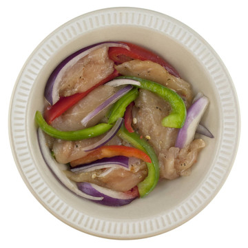 原料腌好的雞肉墨西哥