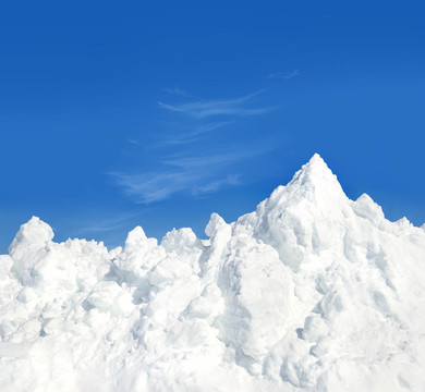 山上的雪