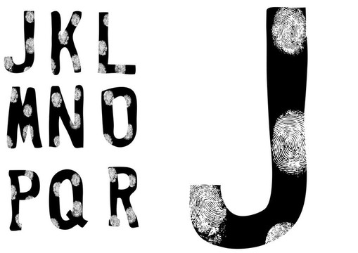 指紋字母全J到R（2集3）