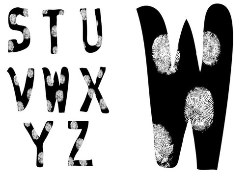 指紋字母全S到Z（3集3）