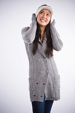美麗快樂的亞洲女人