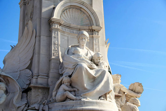 Queen Victoria Statue在倫敦白金漢宮