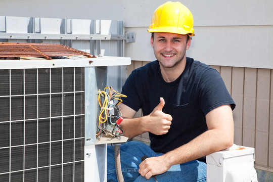 空氣Condioner Repairman Thumbsup