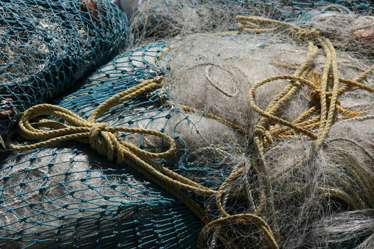 釣魚網(wǎng)-濱海沙灘；金奈；印度