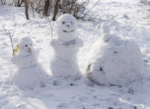 兩個(gè)雪人