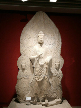石刻大佛及脅從造像碑 北魏