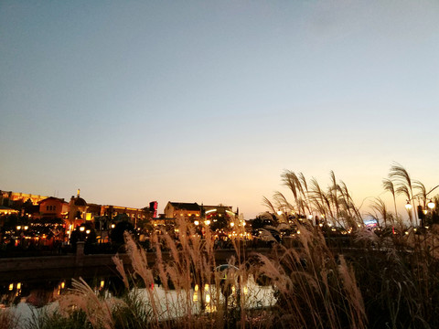 迪士尼小鎮(zhèn)夜景