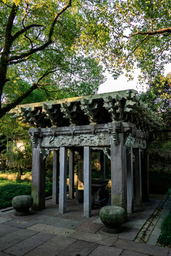百鵝亭 天一閣 石雕建筑 人文