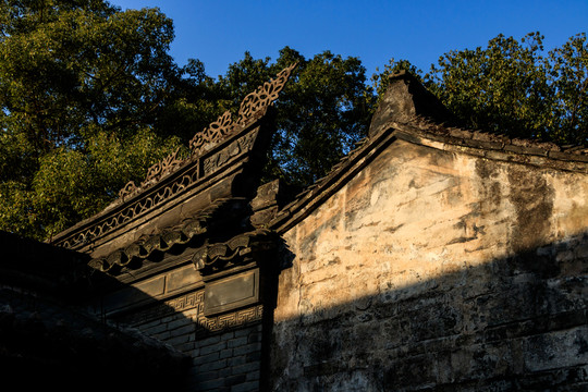江南建筑 傳統(tǒng)建筑 白磚灰瓦