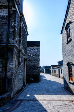 江南仿古建筑街道 古建筑 老房