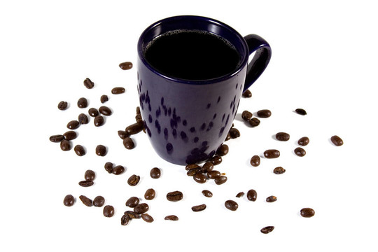 孤立的咖啡杯