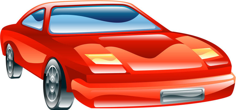 光滑的別具風(fēng)格的跑車圖標(biāo)