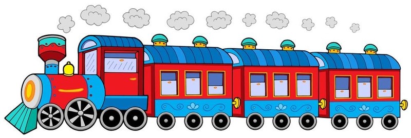 帶貨車的蒸汽機(jī)車