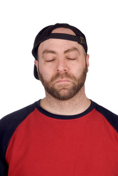 睡眠男棒球迷