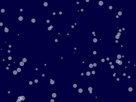 藍(lán)色夜晚的星星