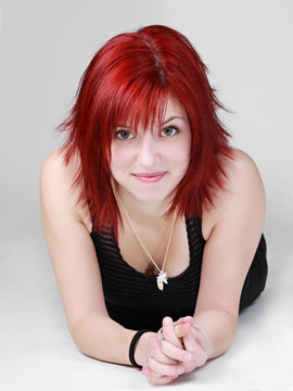 可愛的白人女孩