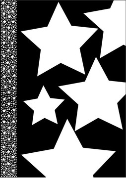 白色的星星和starborder