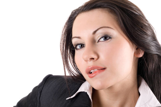 年輕女人的肖像。分離