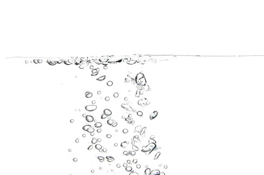 有氣泡的新鮮水