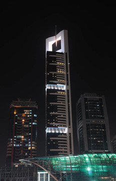 高層建筑在Sheikh Zayed路迪拜