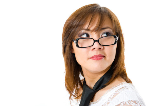 美麗的日本商人抬頭