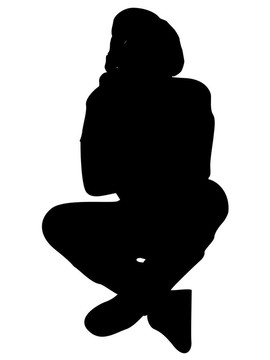 男子與雙腿交叉在空氣中