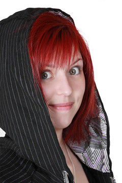 可愛的白人女孩