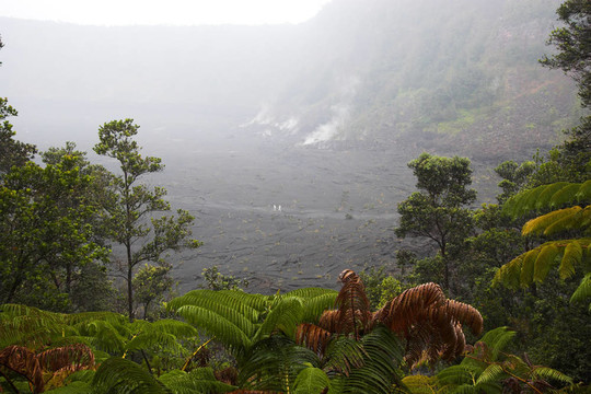 火山口的底部