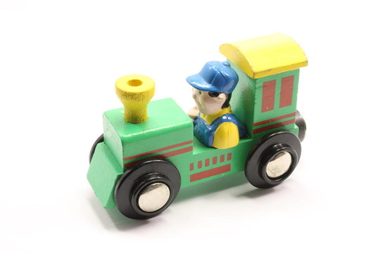 綠色玩具火車