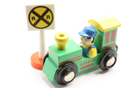玩具火車和十字路口