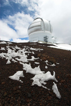 天文臺和雪