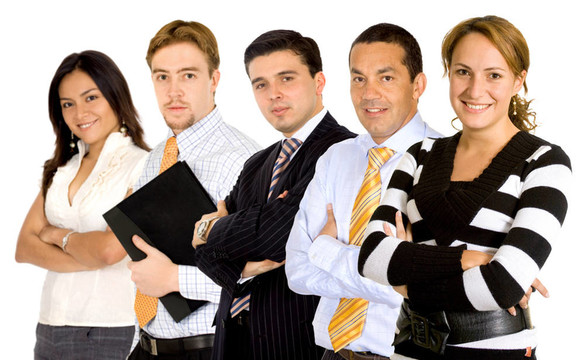 女企業(yè)家領(lǐng)導(dǎo)一個(gè)團(tuán)隊(duì)
