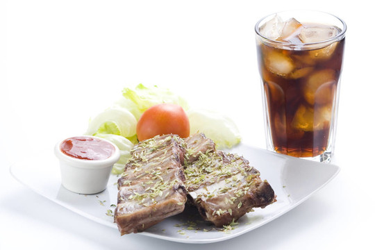 美國(guó)的新鮮排骨燒烤sausace牛至