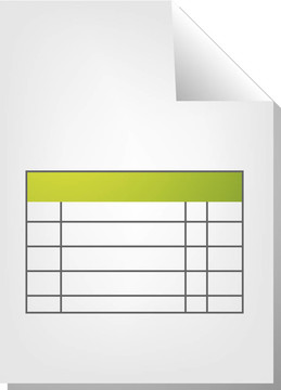 表格文檔圖標(biāo)