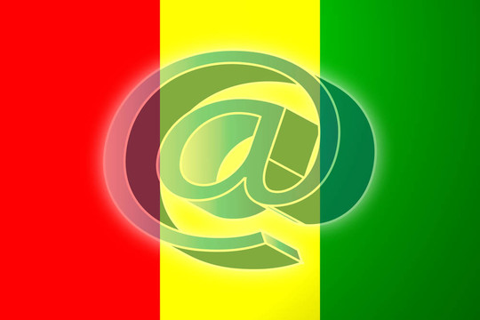 幾內亞互聯(lián)網插圖旗