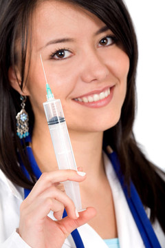帶注射器的女人