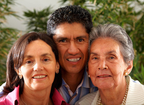 幸福的家庭肖像