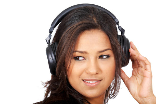女人聽音樂