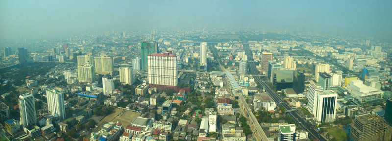 大城市的全景圖像